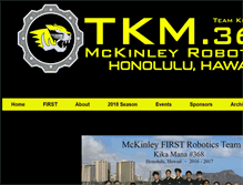 Tablet Screenshot of mckinleyrobotics.org